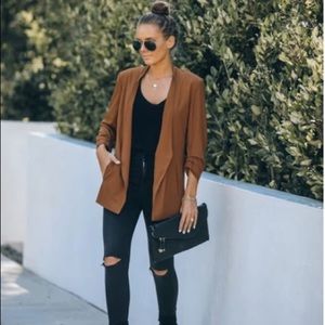 VICI Pocketed Brown Blazer | XS
